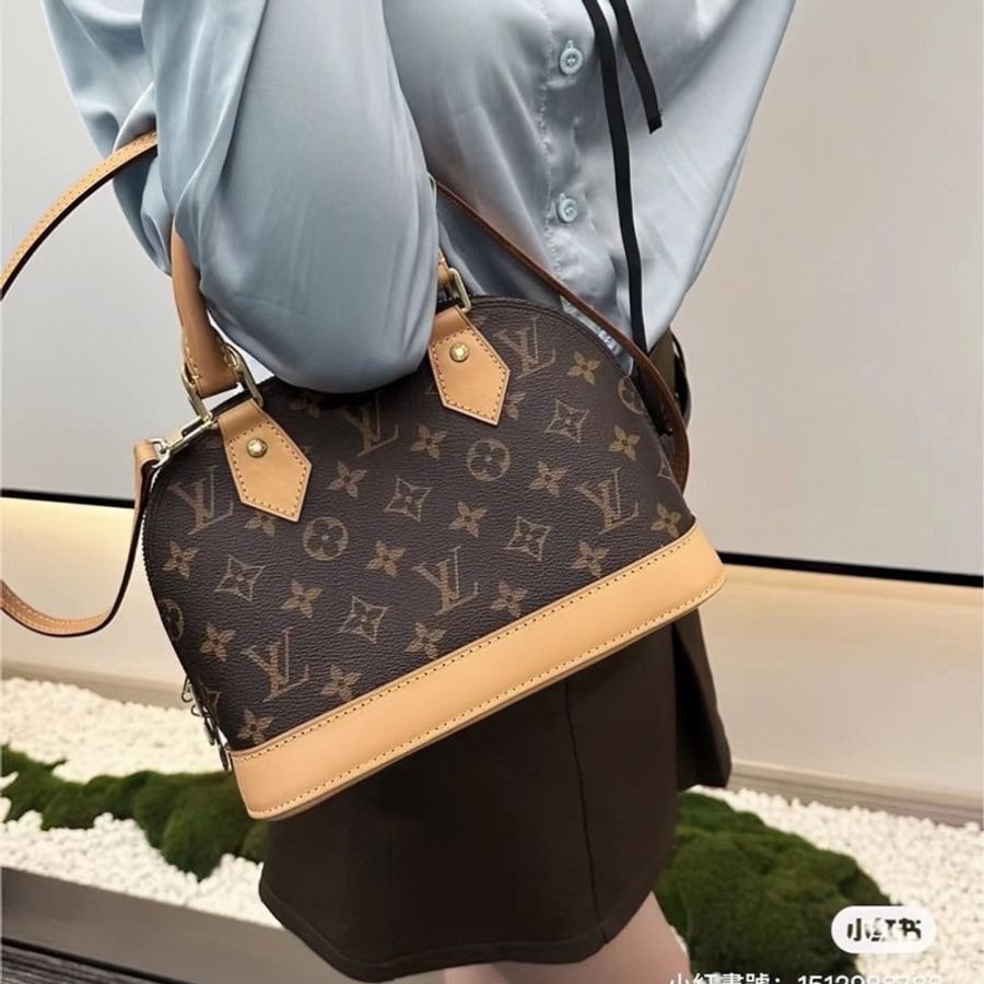 LV Louis Vuitton Alma BB 老花 艾瑪包 貝殼包 晶片款-5