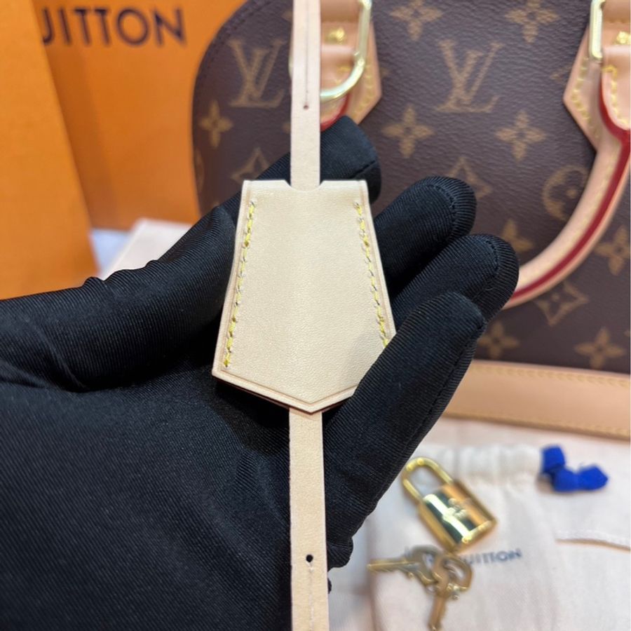 LV Louis Vuitton Alma BB 老花 艾瑪包 貝殼包 晶片款-25