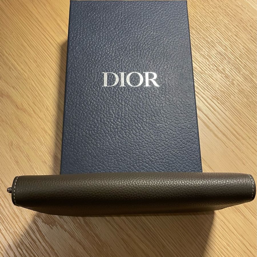 Dior CD Icon 烏木色拉鍊長夾 迪奧男士長夾 Dior Essentials-9