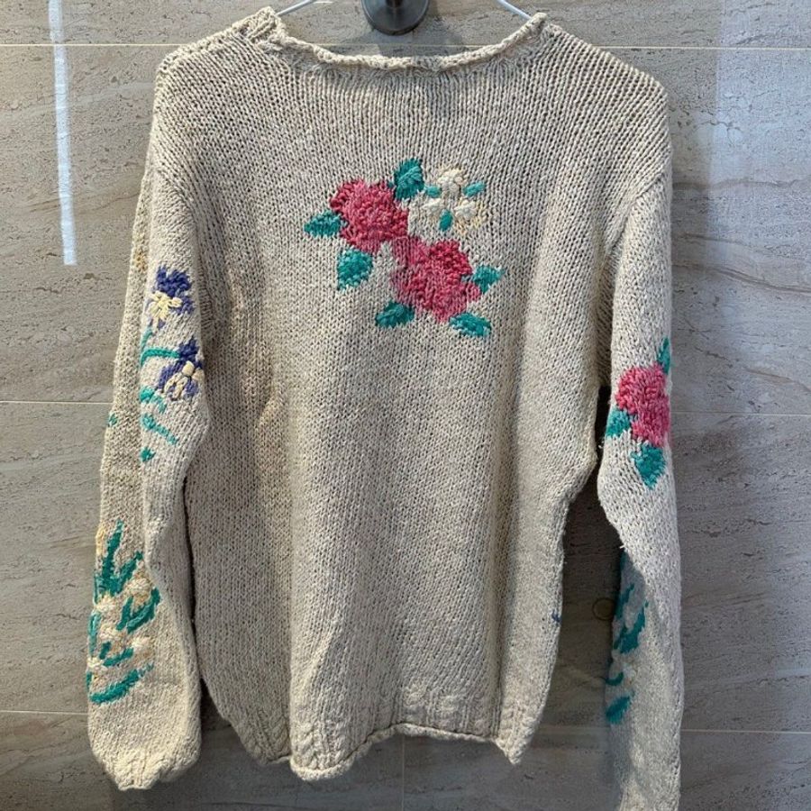 全新|美國專櫃品牌 Talbots 100% 手工製作毛衣(米色/S)-6