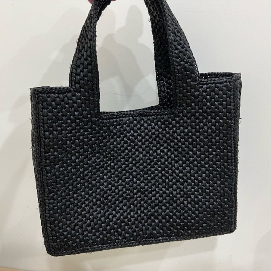 LOEWE Small Font raffia tote 小號 拉菲草 托特包 草編包-4