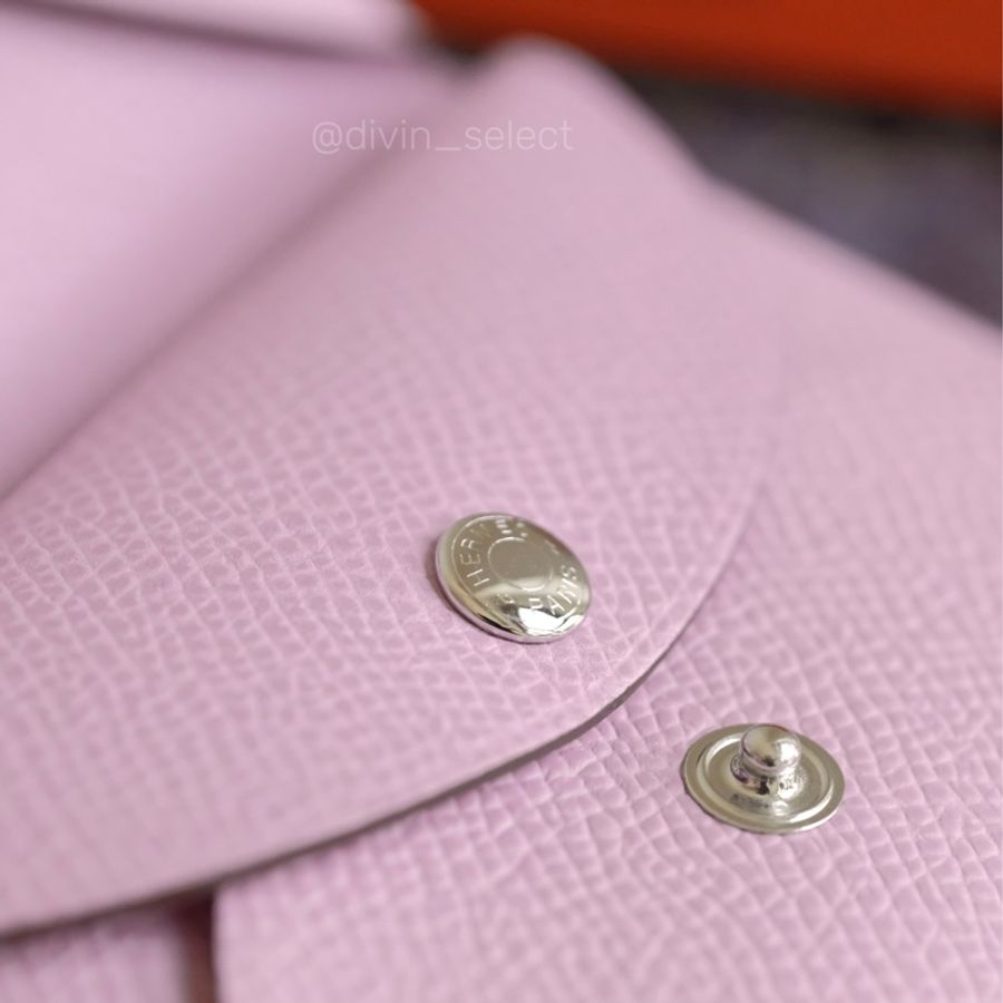 Hermès Calvi duo cardholder 愛馬仕卡包 錦葵紫-4