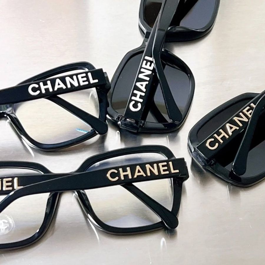 【現貨】麗睛眼鏡Chanel【可刷卡分期】香奈兒 CH5408 太陽眼鏡 金色字母 香奈兒熱賣款 歐陽娜娜同款 小香眼鏡-1