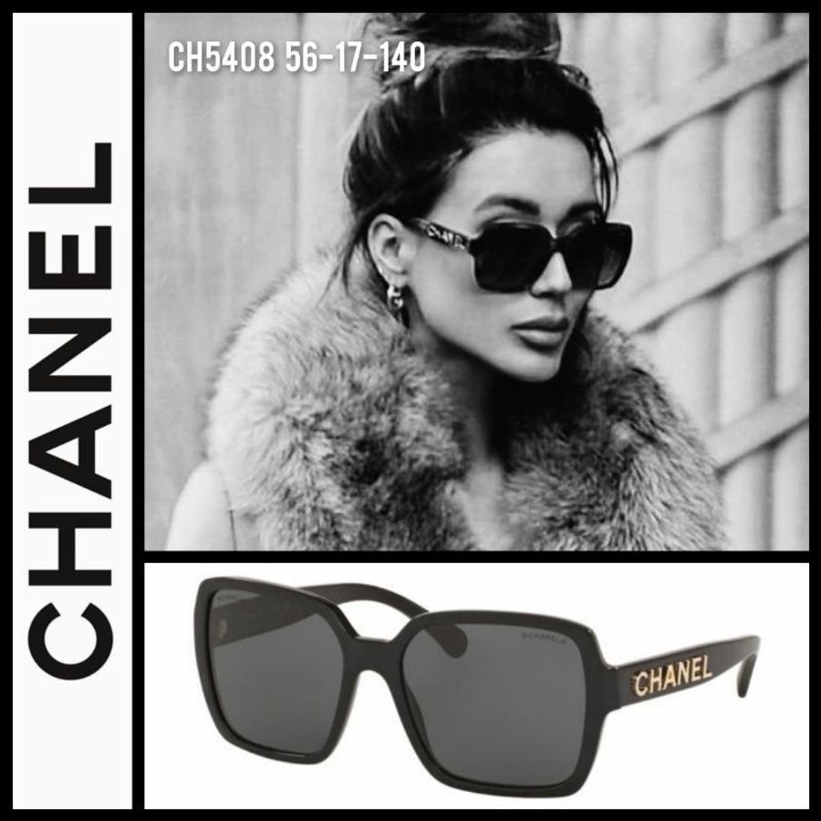 【預購】麗睛眼鏡Chanel【可刷卡分期】香奈兒 CH5408 太陽眼鏡 金色字母 香奈兒熱賣款 歐陽娜娜同款 小香眼鏡-2