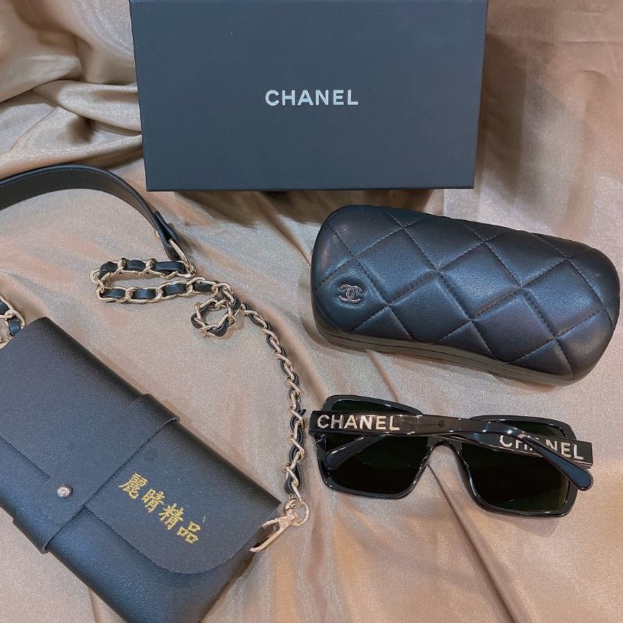 【預購】麗睛眼鏡Chanel【可刷卡分期】香奈兒 CH5408 太陽眼鏡 金色字母 香奈兒熱賣款 歐陽娜娜同款 小香眼鏡-7