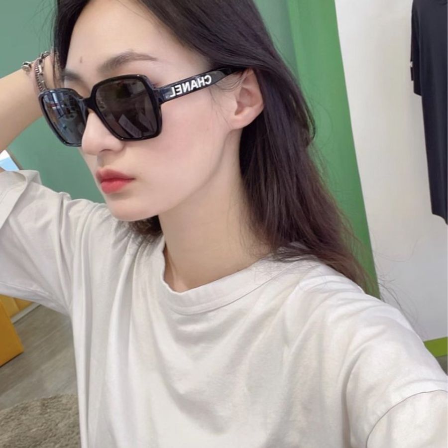 【預購】麗睛眼鏡Chanel【可刷卡分期】香奈兒 CH5408 太陽眼鏡 金色字母 香奈兒熱賣款 歐陽娜娜同款 小香眼鏡-14