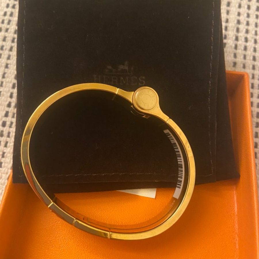 Hermes Bracelet Charnière Uni 手環 (白色金扣)-3