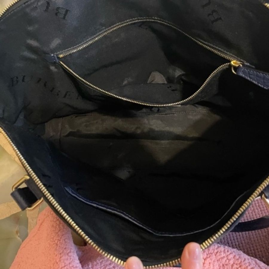 burberry牛皮荔枝包-8