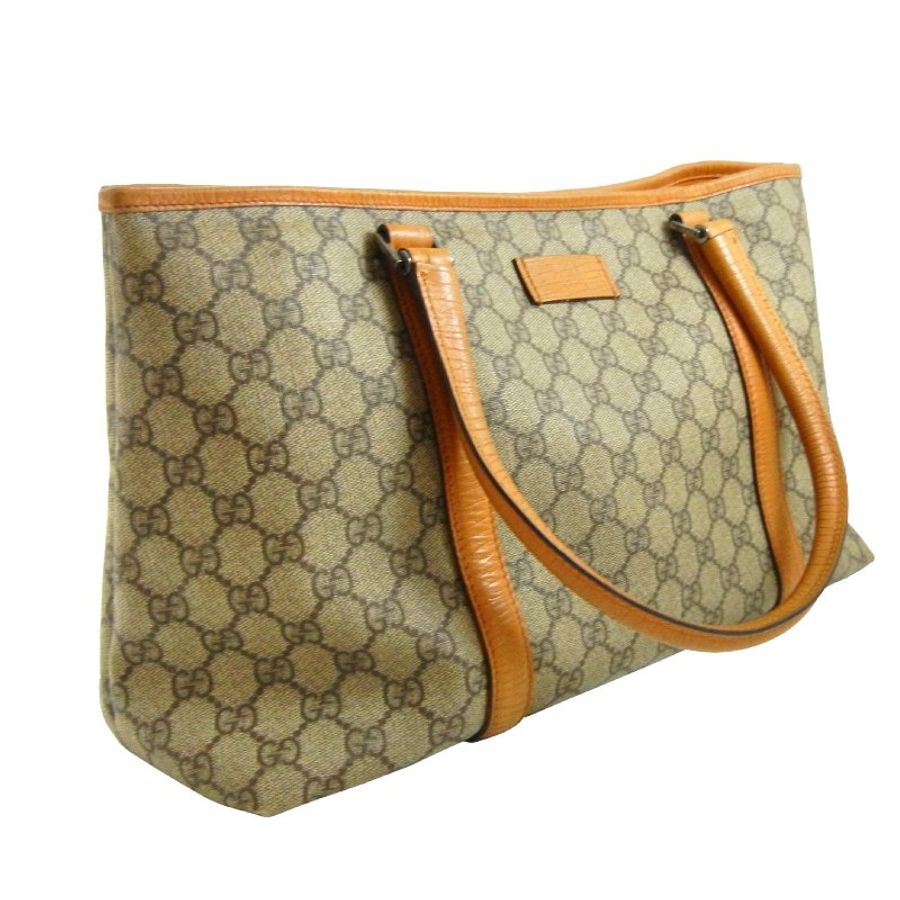金鐸精品~2291 GUCCI 古馳 114595 PVC 雙G-LOGO 防水帆布肩背 托特包-3