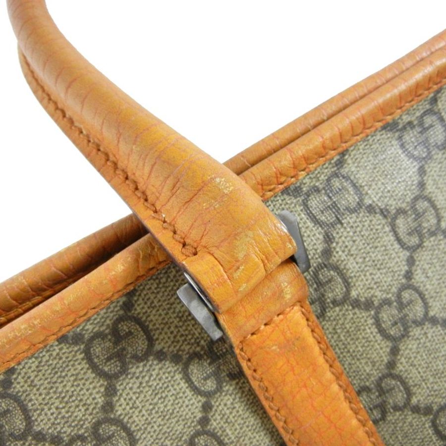 金鐸精品~2291 GUCCI 古馳 114595 PVC 雙G-LOGO 防水帆布肩背 托特包-8