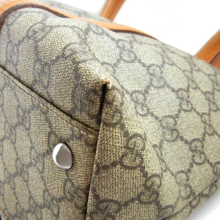 金鐸精品~2291 GUCCI 古馳 114595 PVC 雙G-LOGO 防水帆布肩背 托特包-13