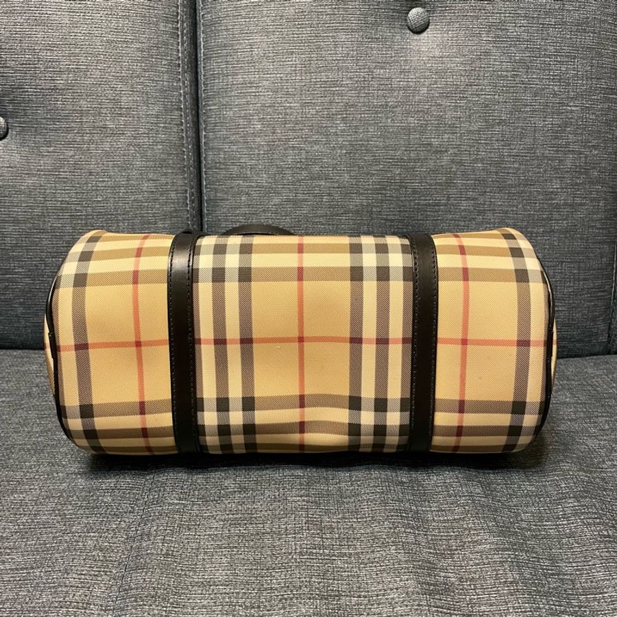 Burberry格紋圓筒手提包-2