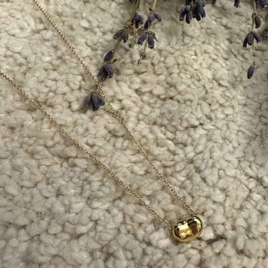 ［想出清啦］ Tiffany&Co 18k金 bean 相思豆項鍊-15