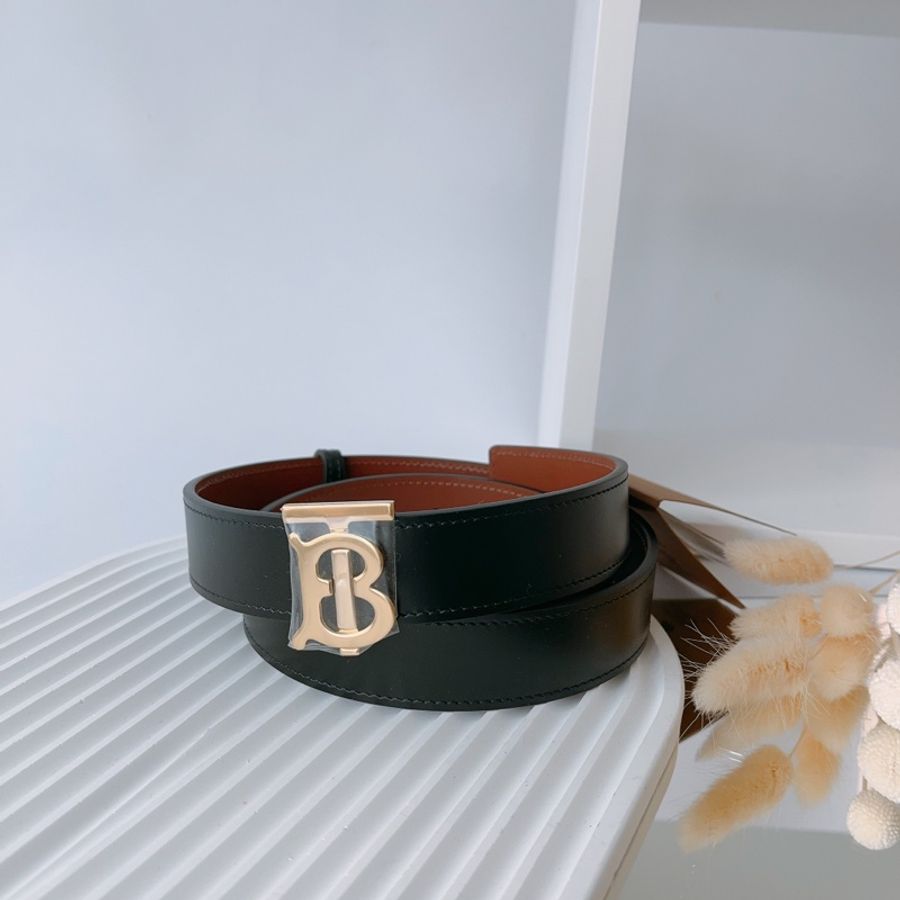 BURBERRY TB扣 雙面皮帶-0