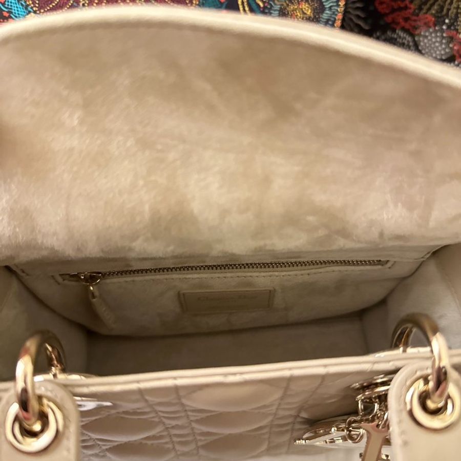 LADY DIOR MY ABCDIOR 手袋 S 小號 米色-7