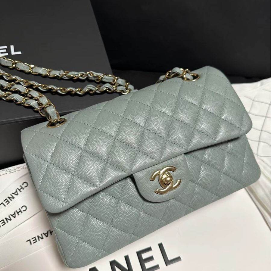 Chanel cf23香奈兒 莫蘭迪綠/霧霾綠-0
