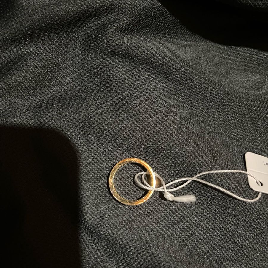 CALVIN KLEIN 金色 LOGO 戒指 #L5-8