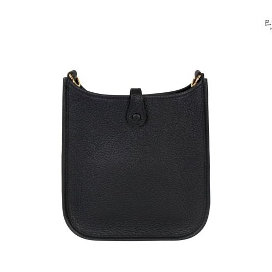 【巴黎站二手名牌專賣店】*全新現貨*HERMES 愛馬仕 真品*Mini Evelyne 小牛皮鏤空洞H LOGO肩背包-1