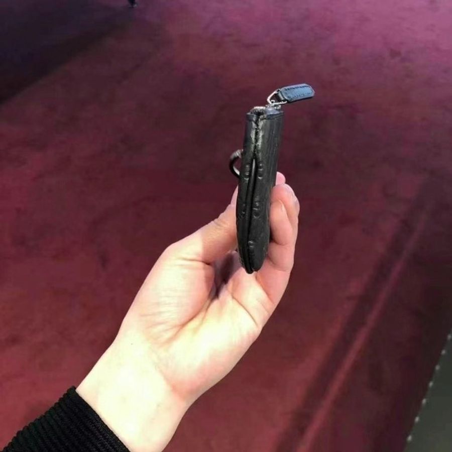 【現貨】全新 GUCCI GG壓紋拉鍊零錢鑰匙包-2