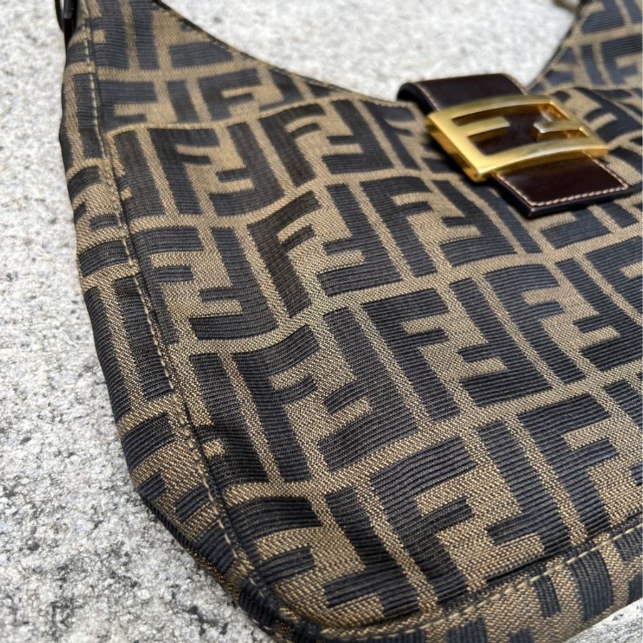 【FENDI】稀有金扣手提肩背包-4
