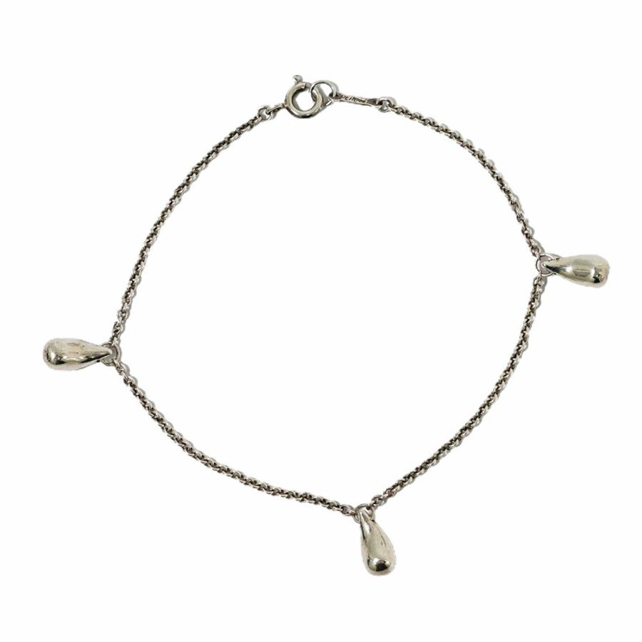 正品蒂芙尼 TIFFANY & Co. 淚滴 925 手鍊手鐲銀銀配飾珠寶二手-0