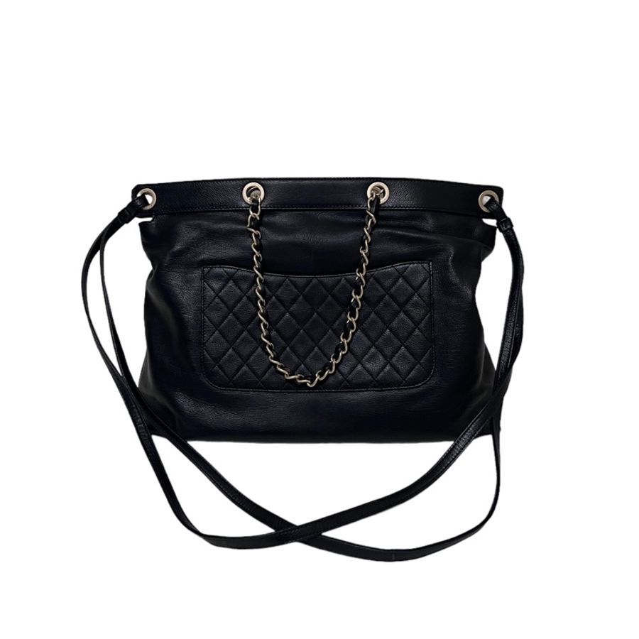 🍒CHANEL 絕版LOGO大托特包 2F230831-1-1