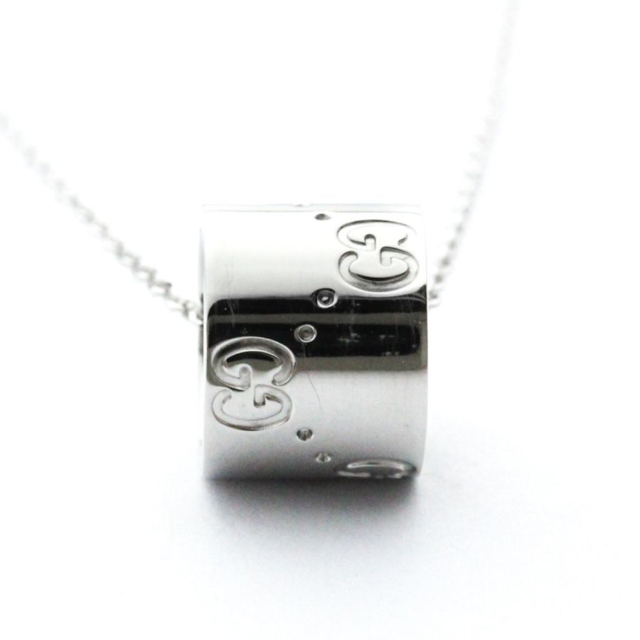 【日本直送】Gucci G Icon 白金(18K)女士、男士吊墜項鍊-3