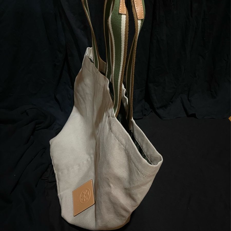 Tory Burch 白色帆布托特 TOTE 肩背包-13