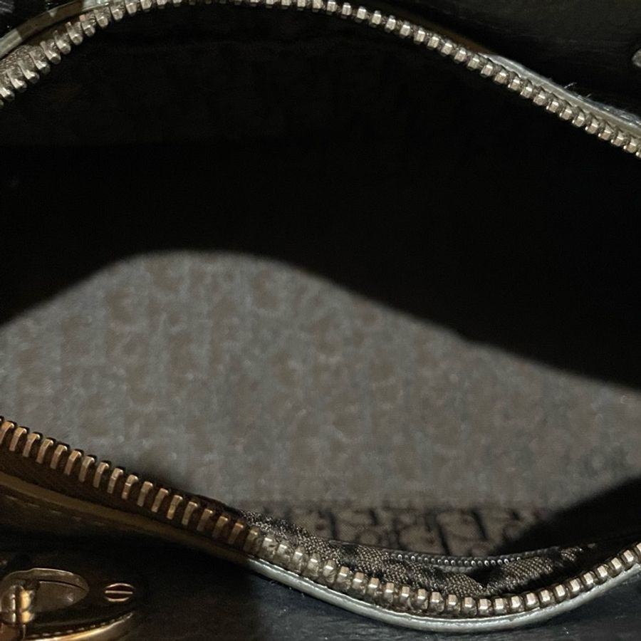 Christian Dior 銀灰LADY DIOR黛妃包手提包 VINTAGE-15