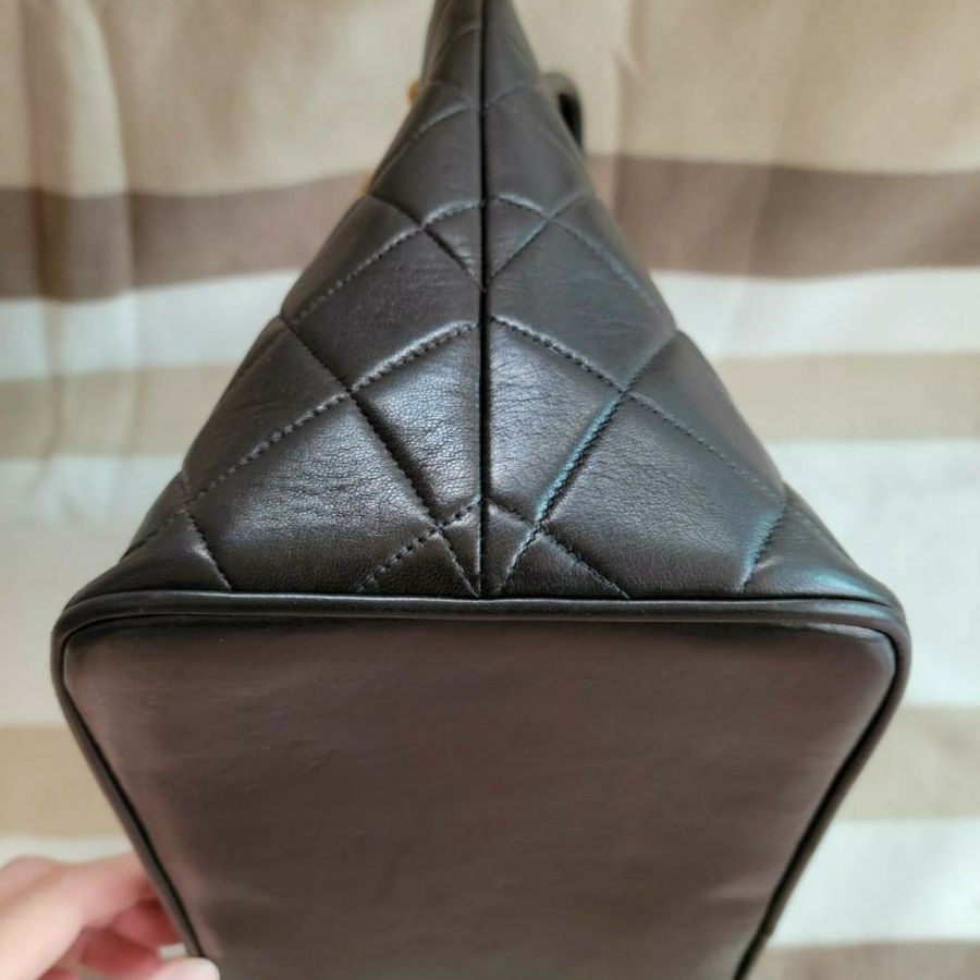香奈兒 金幣包希爾頓包 羊皮超輕狀態好-12
