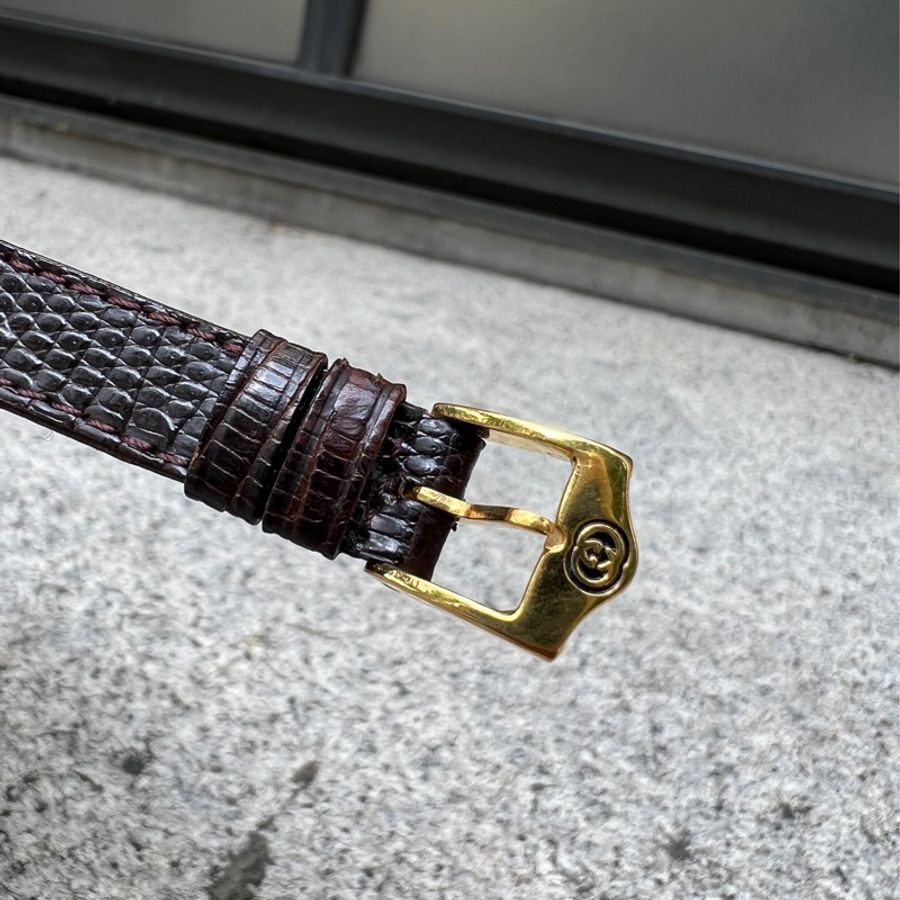 【GUCCI】經典紅綠錶面古董錶-7