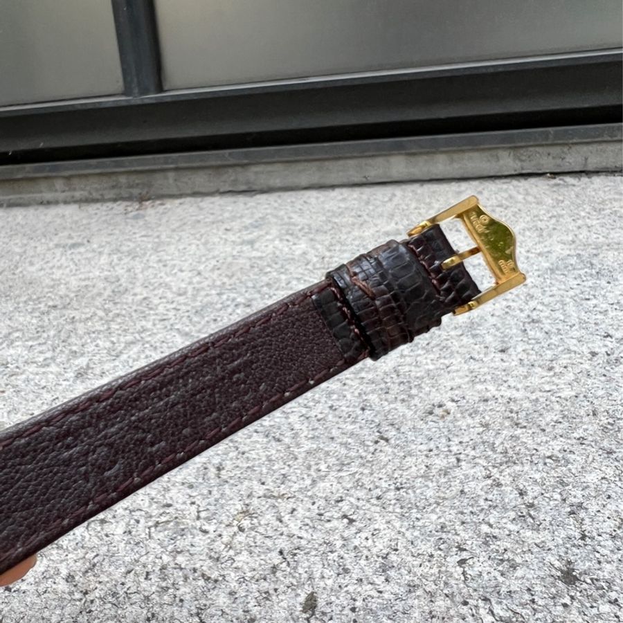【GUCCI】經典紅綠錶面古董錶-10