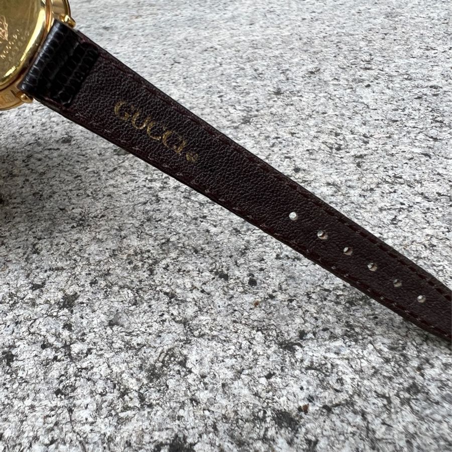 【GUCCI】經典紅綠錶面古董錶-11