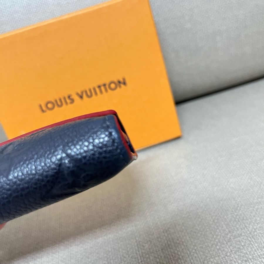 LV Victorine 海軍藍全皮革短夾-7