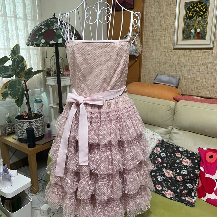 RedValentino 經典網紗蛋糕裙小禮服40號-0