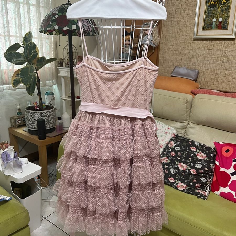 RedValentino 經典網紗蛋糕裙小禮服40號-4