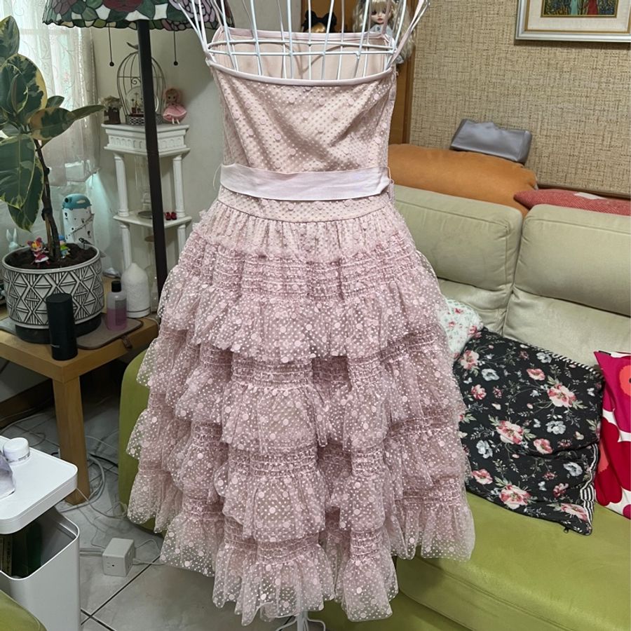 RedValentino 經典網紗蛋糕裙小禮服40號-6