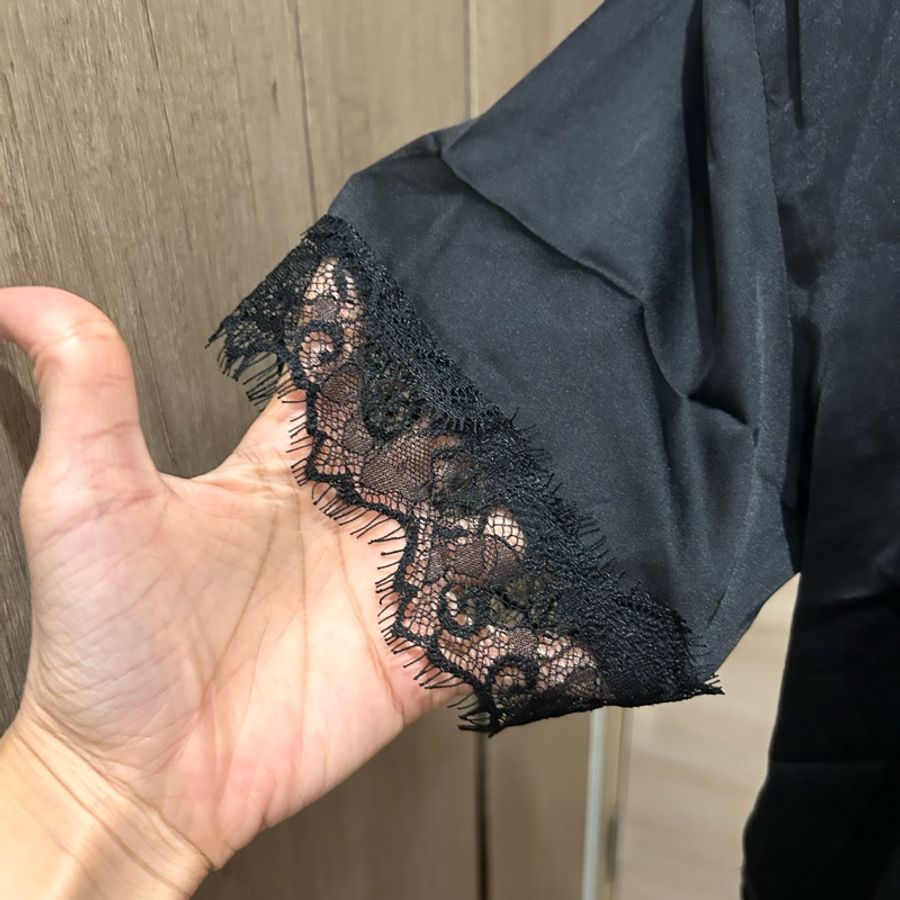 維多利亞的秘密睡衣絲綢加蕾絲-3