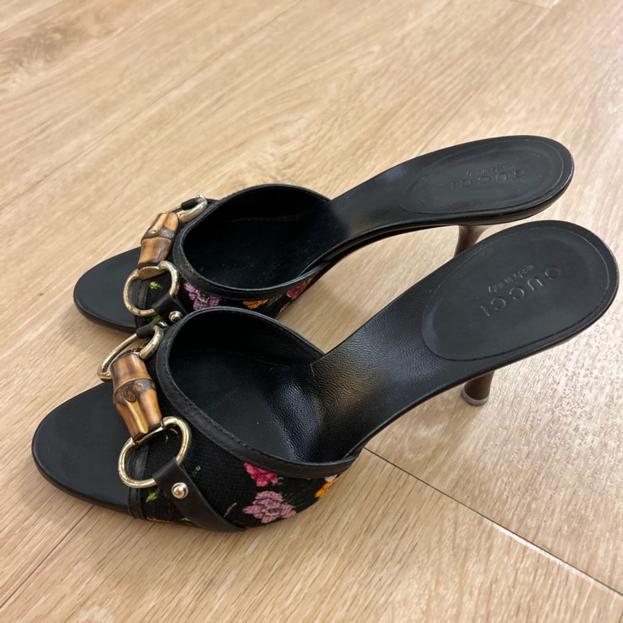 GUCCI 經典 竹節 涼鞋 拖鞋-1