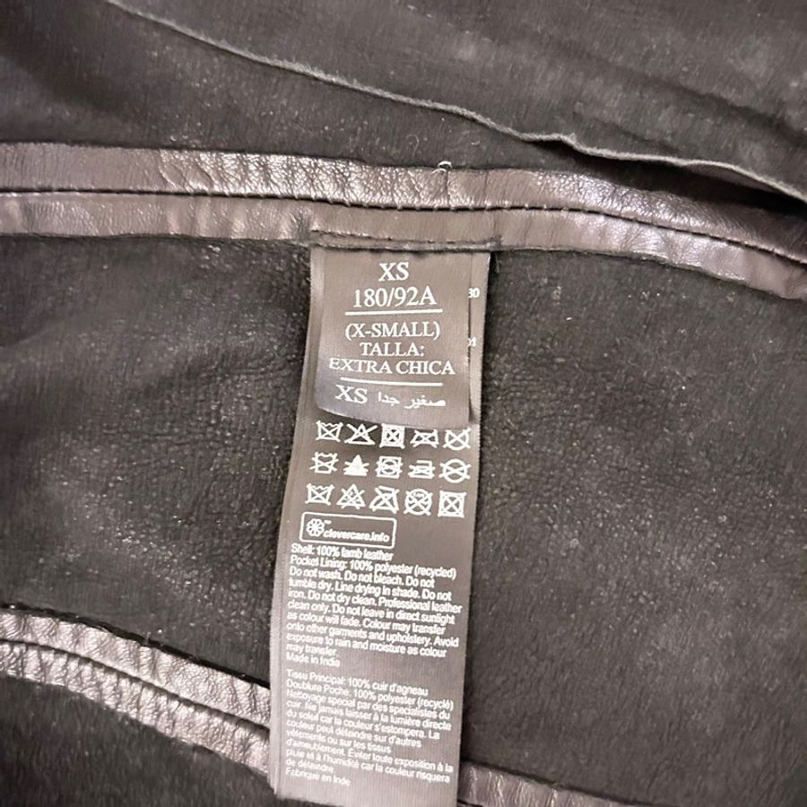 AllSaints RIO BIKER black XS-14