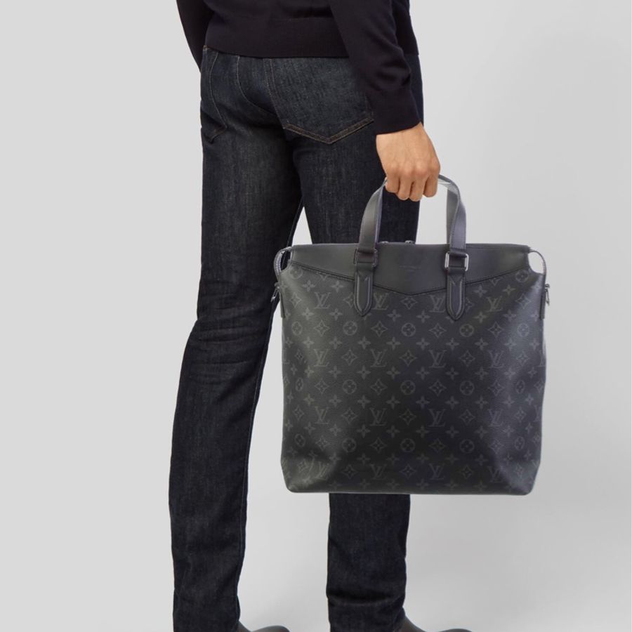 LV Monogram Eclipse Explorer 探險家 商務包 手提包 電腦包 公事包 斜背包-3