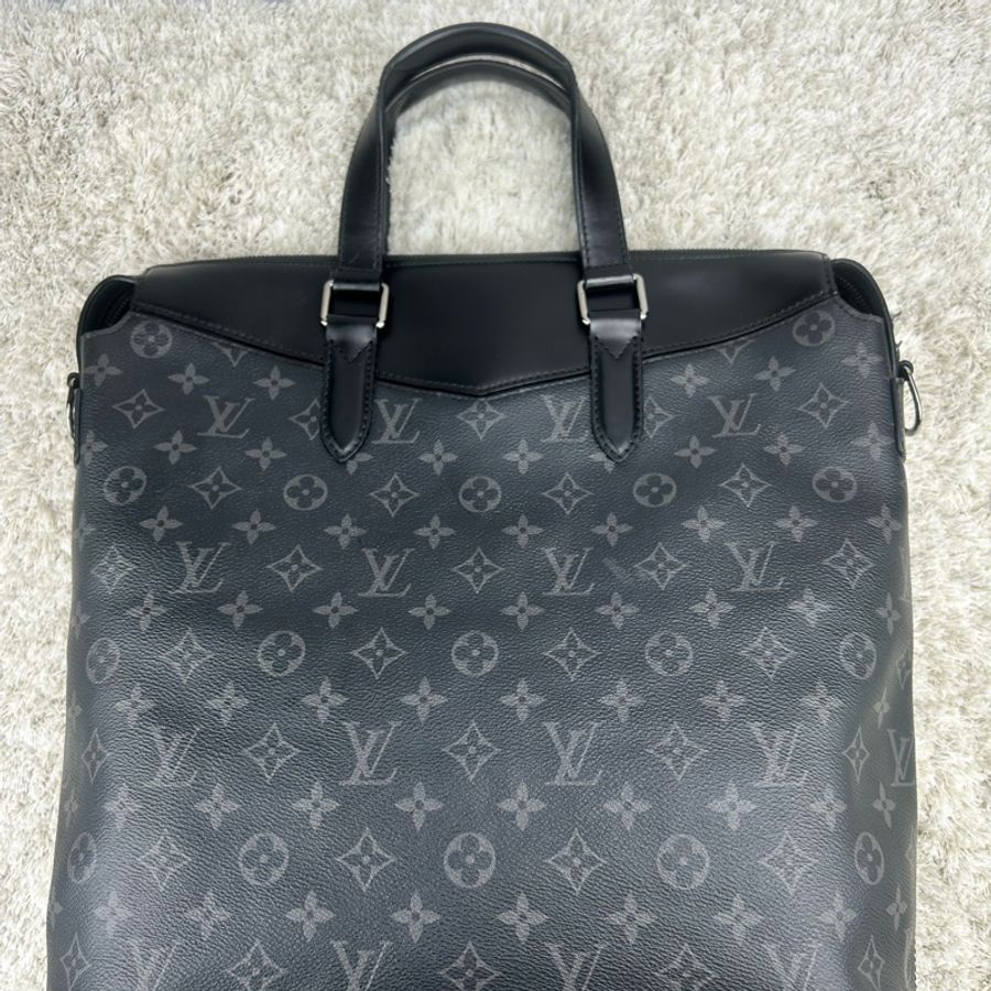 LV Monogram Eclipse Explorer 探險家 商務包 手提包 電腦包 公事包 斜背包-6