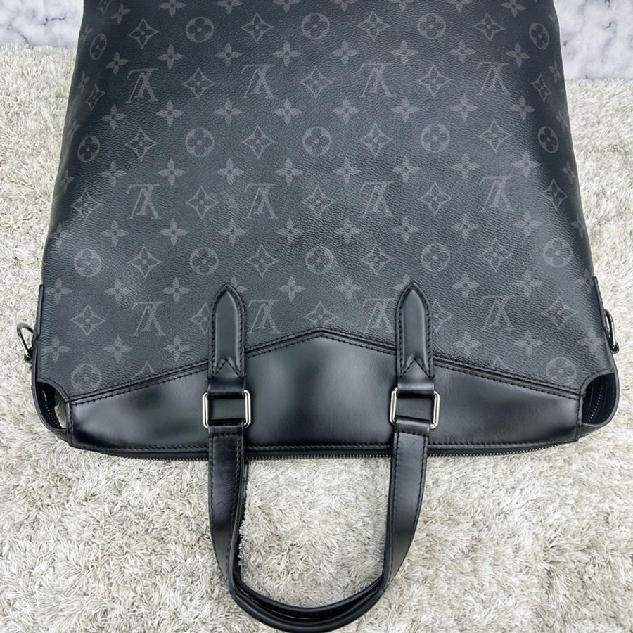 LV Monogram Eclipse Explorer 探險家 商務包 手提包 電腦包 公事包 斜背包-17