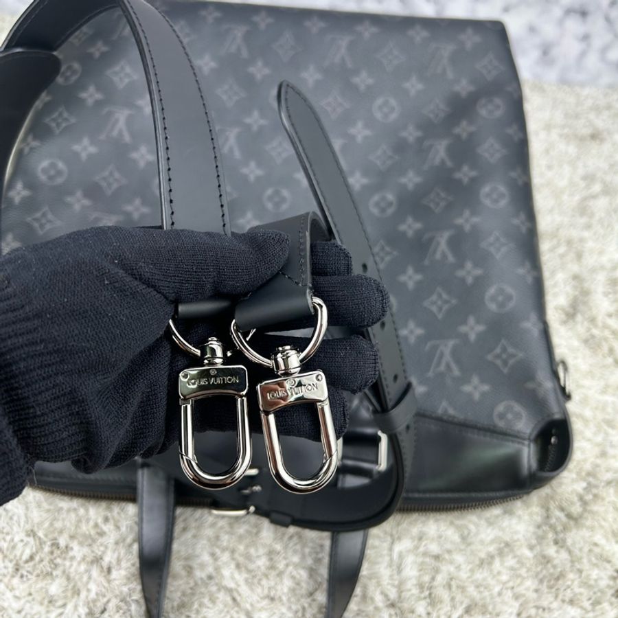 LV Monogram Eclipse Explorer 探險家 商務包 手提包 電腦包 公事包 斜背包-24