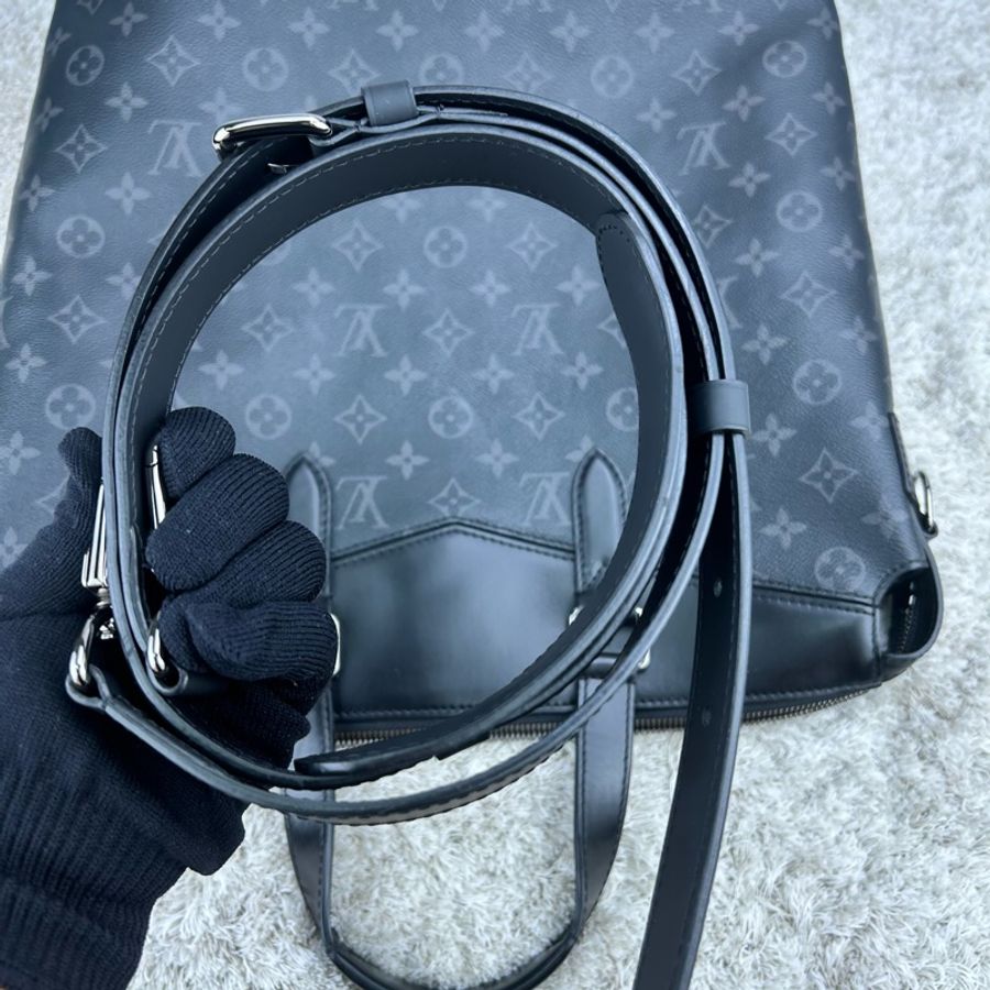 LV Monogram Eclipse Explorer 探險家 商務包 手提包 電腦包 公事包 斜背包-26