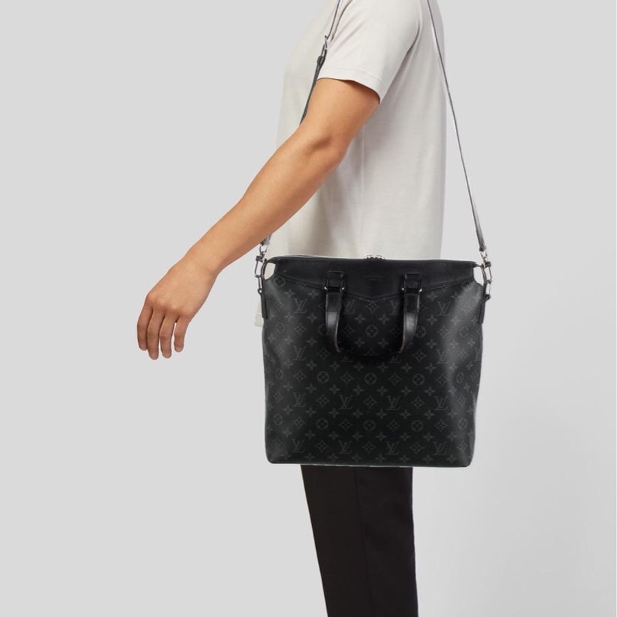 LV Monogram Eclipse Explorer 探險家 商務包 手提包 電腦包 公事包 斜背包-27