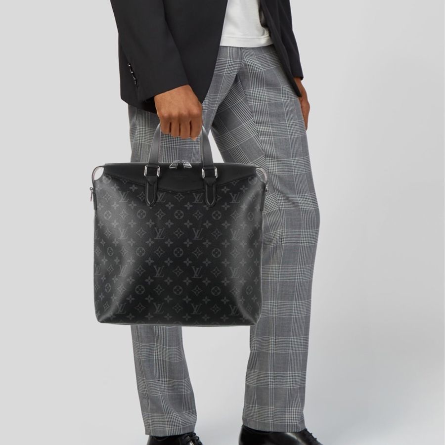 LV Monogram Eclipse Explorer 探險家 商務包 手提包 電腦包 公事包 斜背包-29