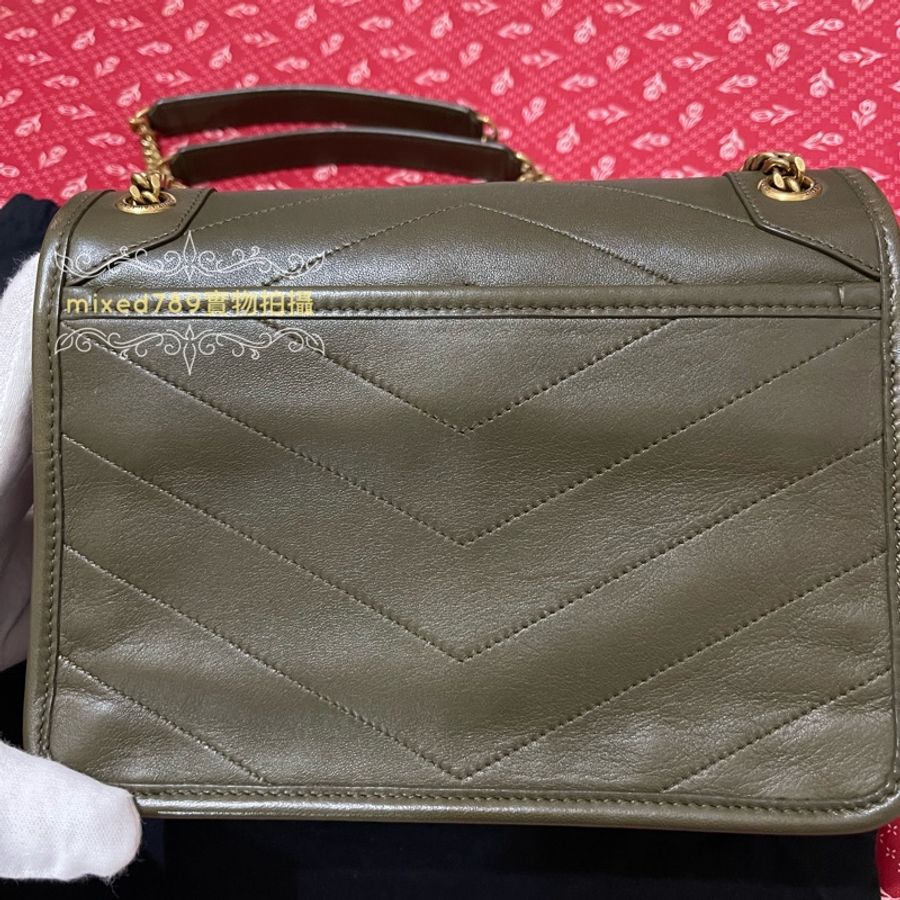 YSL niki baby 稀有綠色 軍綠色-8