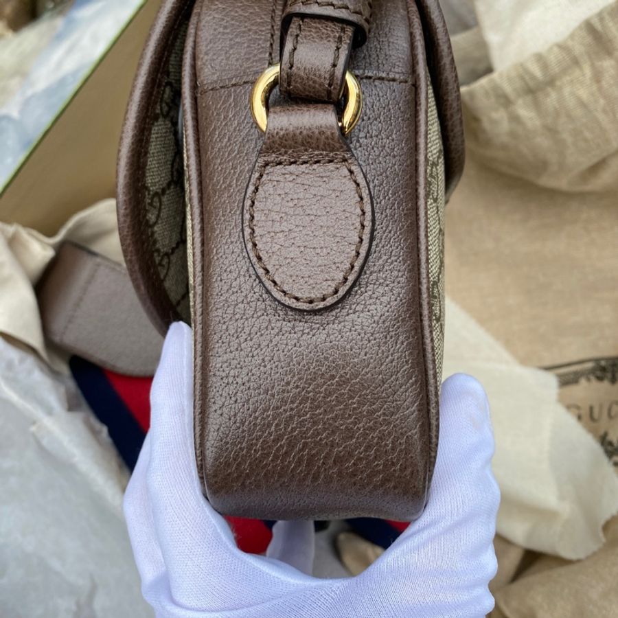 近新GUCCI綠紅綠OPHIDIA MINI GG SHOULDER BAG 722117肩背包斜挎-6