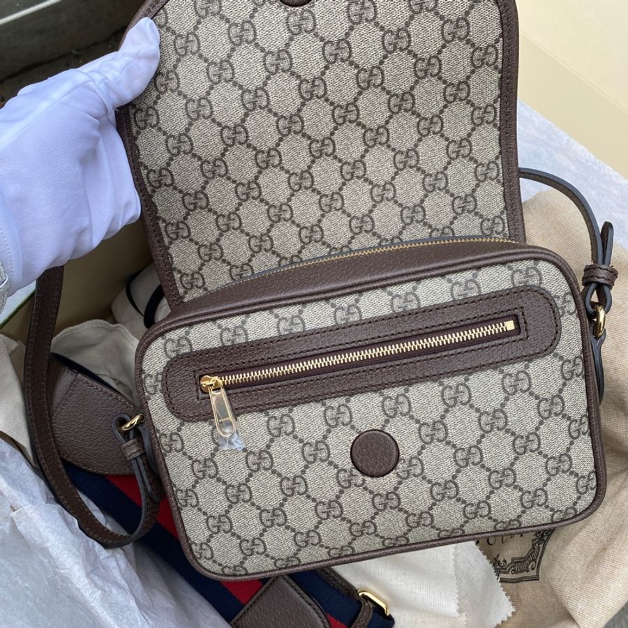 近新GUCCI綠紅綠OPHIDIA MINI GG SHOULDER BAG 722117肩背包斜挎-8